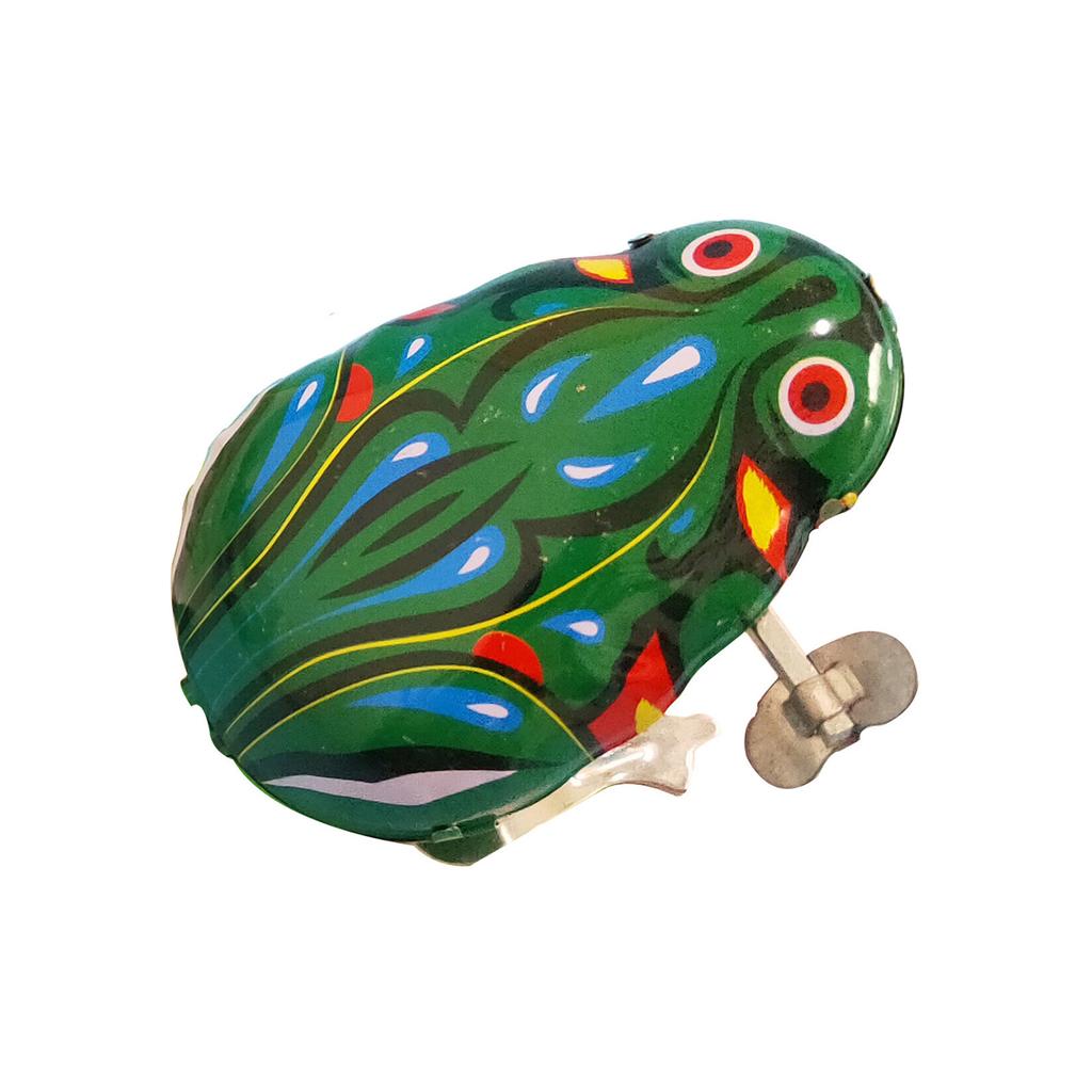 Kinder klassisches Uhrwerk-Spielzeug zum Aufziehen, springender Frosch, für Kinder und Jungen, pädagogisch