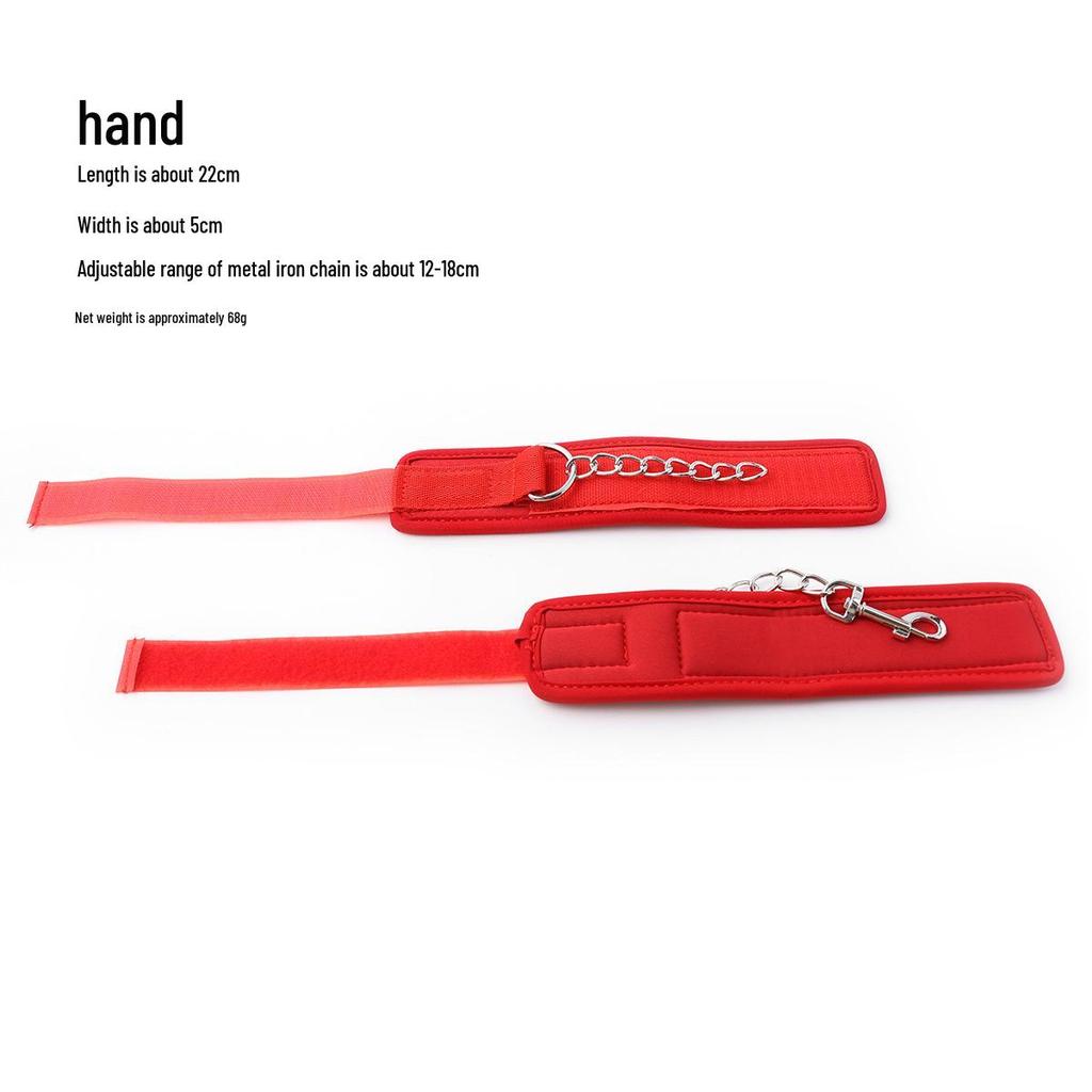 Adjustable Nylon Love Shackles: Handcuffs & Foot Cuffs for Stage and Play.
