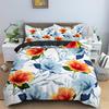 Watercolor Flowers King Queen Duvet Cover Colorful Blooming Floral Bedding Set For Teen Adult Plant 2/3pcs Polyester Quilt Cover