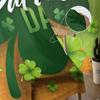 St Patrick Day Clover Lucky Leaves Voile Curtain Living Room Bedroom Kitchen Window Decor Tulle Chiffon Curtains Sheer Polyester Ideal For Area