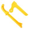 2pcs Yellow Plastic 2 in 1 Wood Saw Push Stick Practical Safety Push Block Woodworking Tool