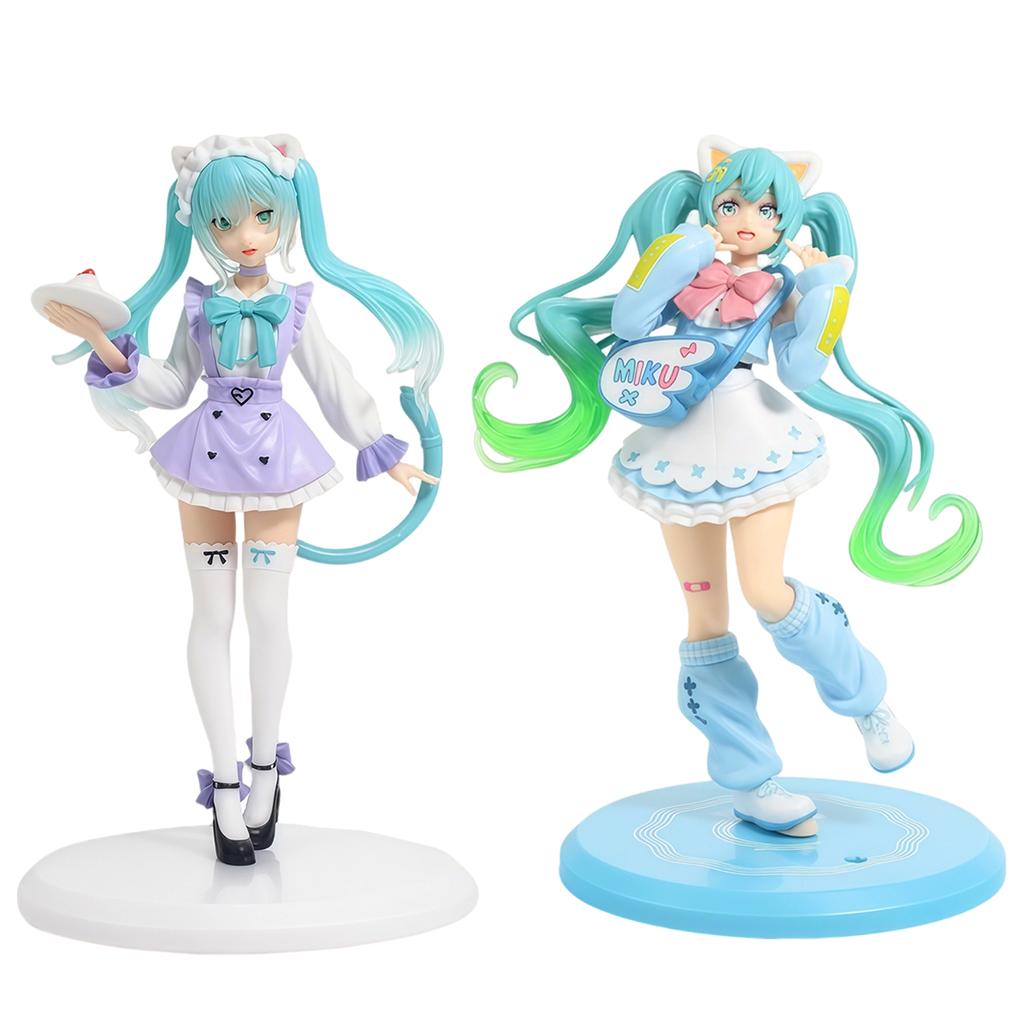 In Stock  Hatsune Miku Gorgeous Fantasy Fashion Figure Fancy ~Cat Eat Ver.~ Pvc 18Cm Anime Action Figures Model Collection Toy