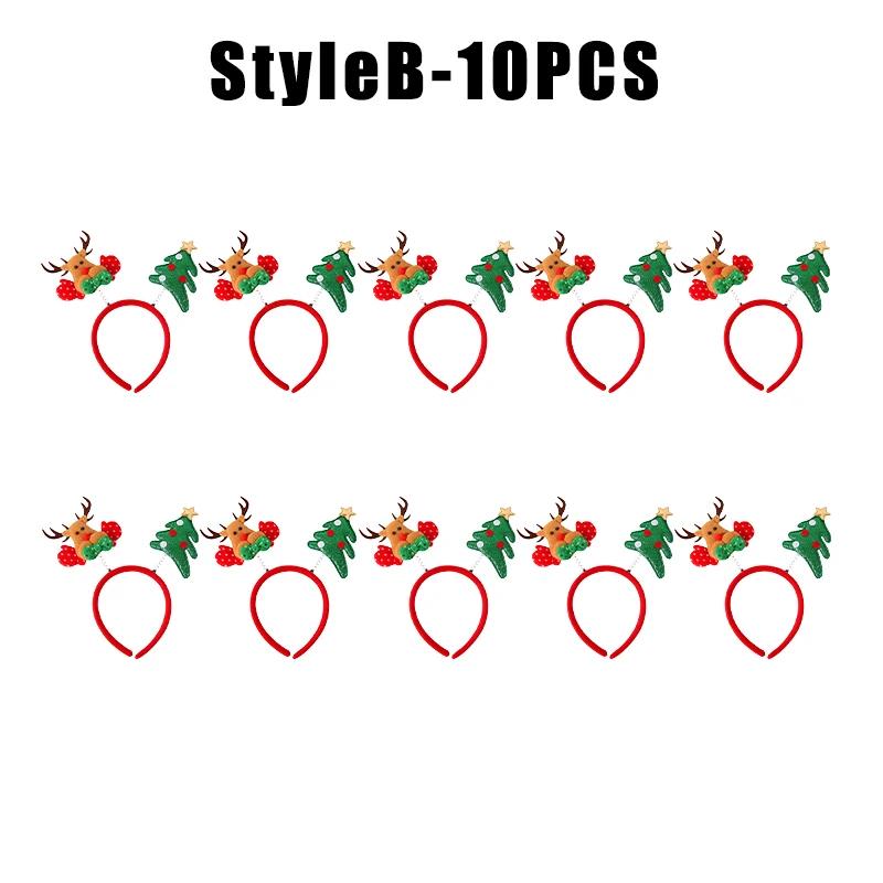 Christmas Reindeer Headband with Bow for Women Cute Cartoon Antlers Hair Clip Funny Photo Props Party Festival Decor Accessories