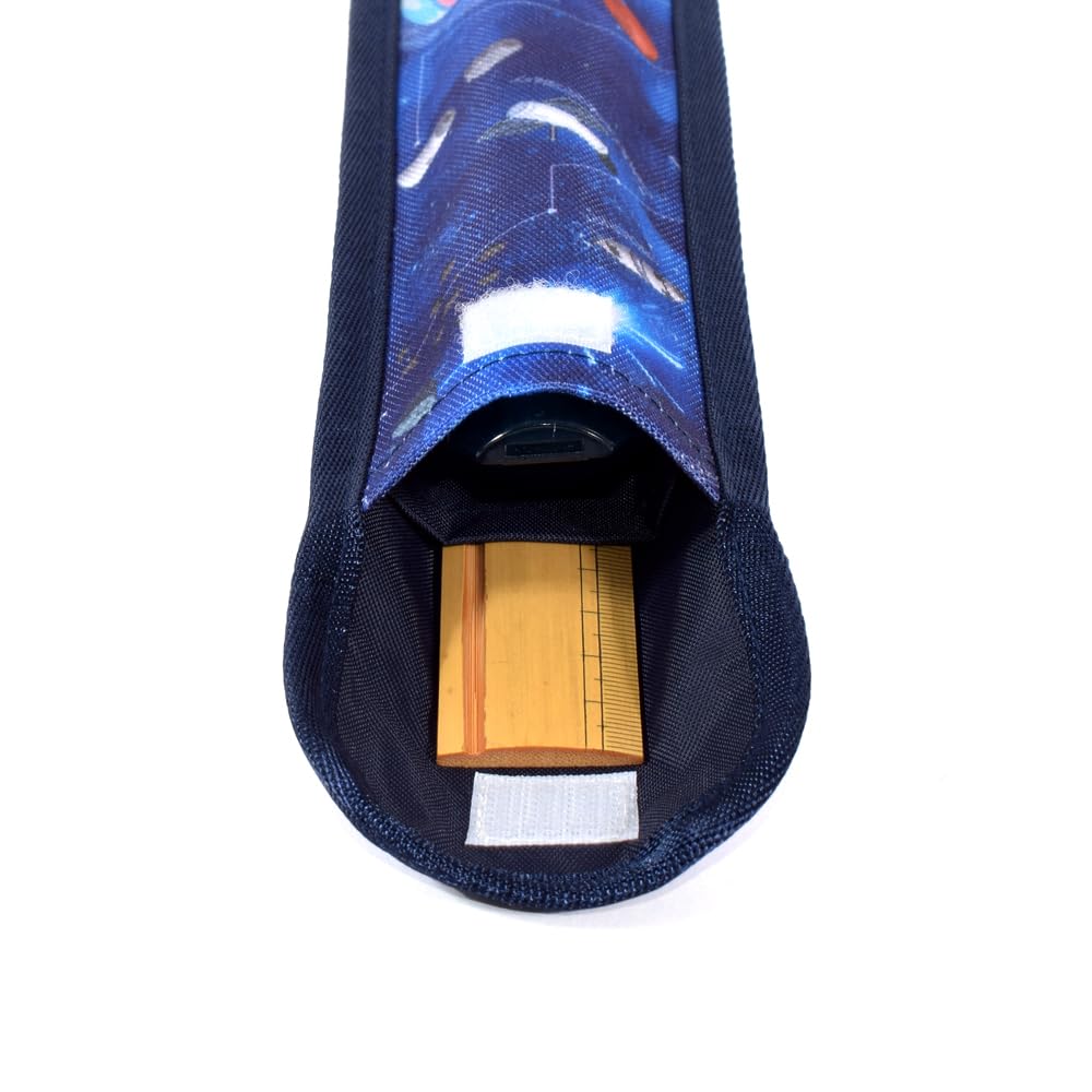 COLORFUL CANDY STYLE Recorder & Ruler Case PET - Future Planetary Exploration and Spaceships