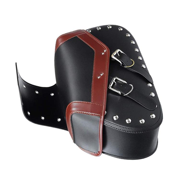 Motocyklowa torba na siodło Wodoodporna skórzana torba na narzędzia boczne do Hondy, Harleya 18L, Kawasaki Sakwa na siodło