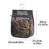 Large Capacity Clothespin Storage Bag Black Mesh Hanging Bag  Home Storage Use