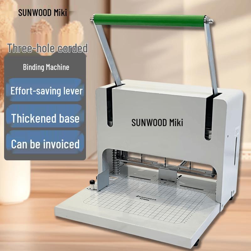 SUNWOOD SZ9006 Electric 3-Hole Punching & Binding Machine CN plug (adapter included)