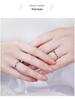 S925 Sterling Silver Möbius Strip Couple Rings - Niche Design Wedding Bands, Perfect Christmas Gift for Him and Her