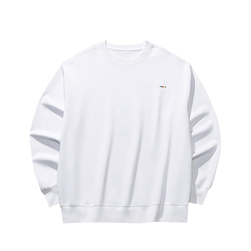 Anta Casual Loose Simple Comfortable Round Neck Sweatshirt Men Tops 152538706-1