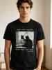 I Do Not Think Therefore I Do Not Am Black Cat Shirt Casual Loose Mesh Fashion Trend Black Tshirt