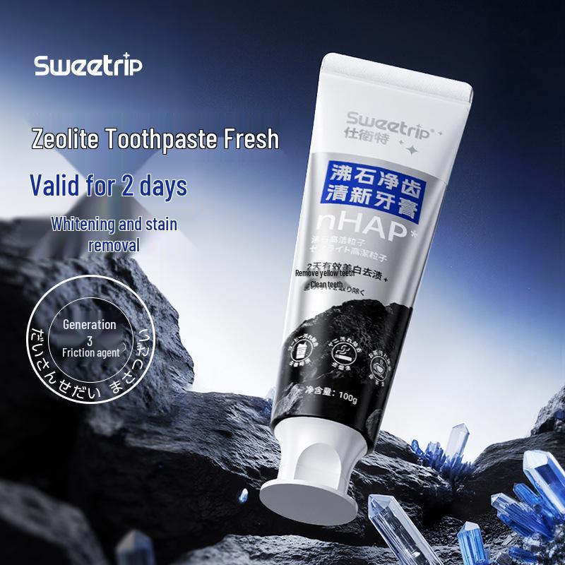 Japanese Zeolite Whitening Toothpaste for Stains from Smoke, Tea, Coffee - Bright & Fresh Breath