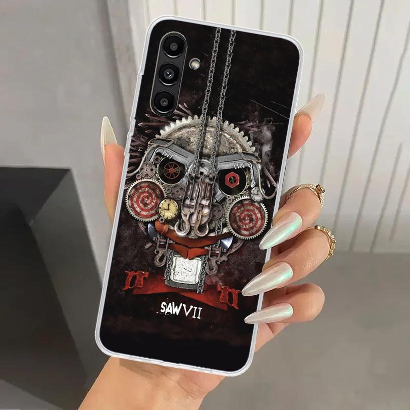 The Jigsaw Killer Horror Phone Case for Samsung Galaxy A17 A16 A37 A26 A36 A57 A56 A15 A25 A35 A55 A14 A24 A34 A54 A13 A23 A33 A
