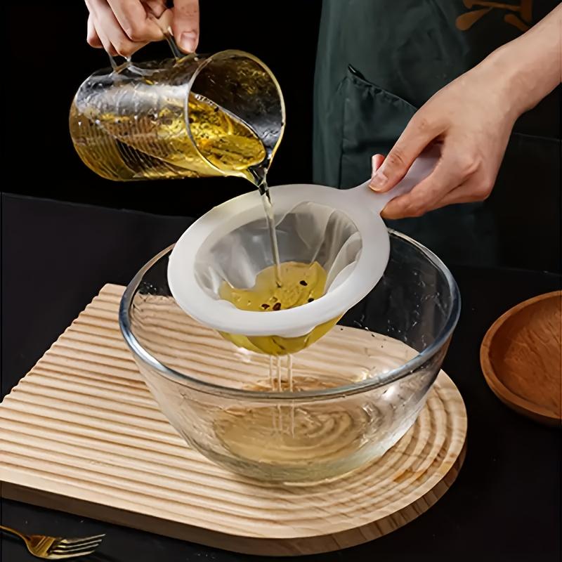 3 Pack Filter Mesh Set 100/200/300 Mesh, Reusable Strainer for Coffee, Tea, Juice, Soy Milk, with Handle,Easy Clean Kitchen Tool