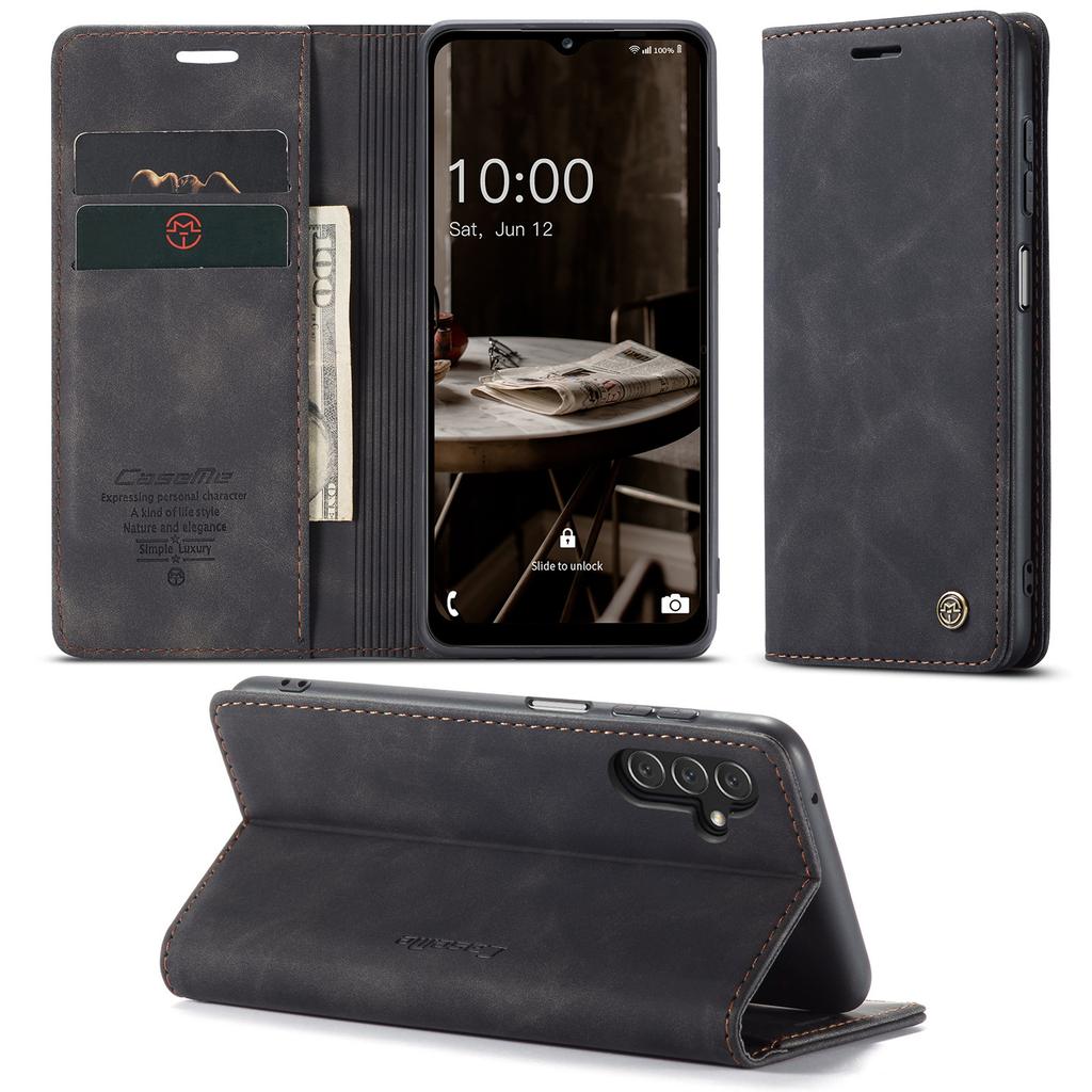 Suitable for Samsung A14 phone case, A13 card slot phone leather case, Galaxy A14 anti-drop magnetic protective case