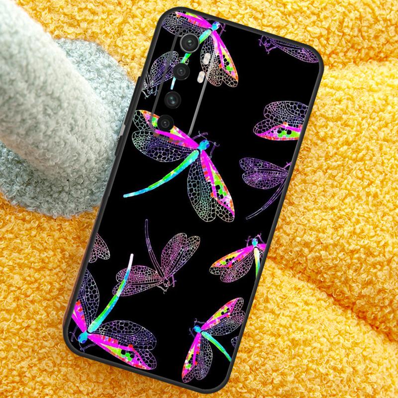 Colorful Dragonfly Case For Xiaomi 15 14 Ultra 13T 14T 15T 17 Pro Max Cover For POCO X7 F8 Pro X3 X5 X6 F5 F6 F7