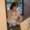 Winter New Elegant Long Sleeve Fox Fur Jackets Women Fashion Vintage Slim Plush Warm Casual Coats Women Solid Loose Office Ladies Jacket Tops 25879