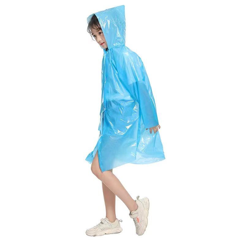 Children's & Adults' Thickened Extended PE Rain Poncho with Shoe Covers