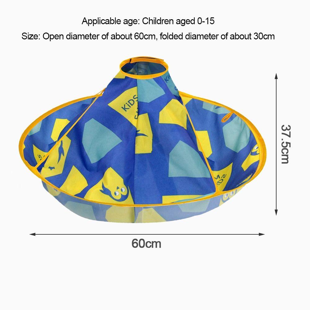 Colorful Hair Cutting Cape Foldable Cloak Umbrella Hair Cutting Gown Waterproof Reusable Hair Cutting Tools Home Haircut