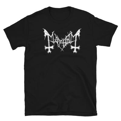 Mayhem True Norveç Black Metal Orijinal Logo Bandı Unisex Tişört