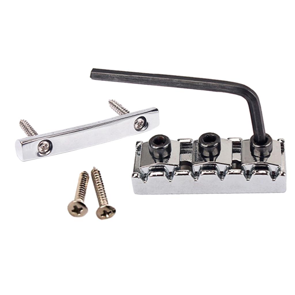42mm Guitar Locking Nut String Lock + String Retainer Bar with Allen Wrench