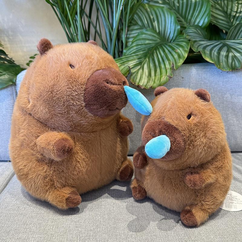 Entzückendes Nasenrotzendes Capybara Plüschtier Stofftier Hässlich Süßes Capybara Lord 22cm 30cm 40cm