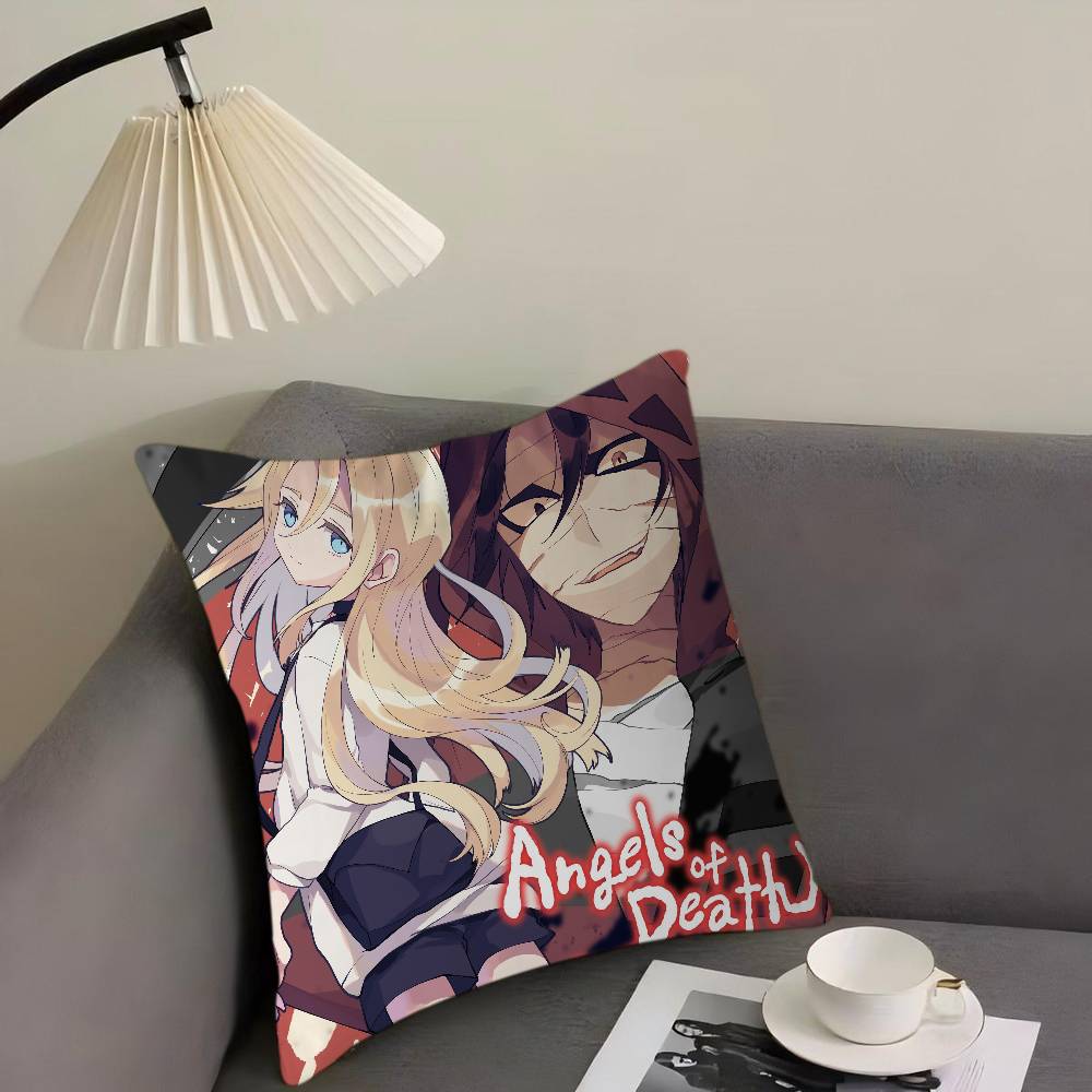 Cartoon Animation A-Angels Of D-Death Pillow Cushion Cover Pillowcase Living Room Sofa Home Decor Customized