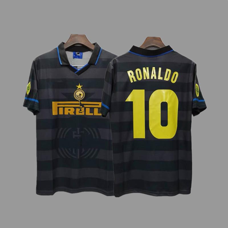 Inter Retro Jersey Football Jersey Classic Baggio Ronaldo Zanetti Figo Adriano Jersey