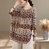 DIMANAF Plus Size New T-Shirt Women Oversize Flower Print Loose Casual Lady Tops Tees Shirts Summer 2026
