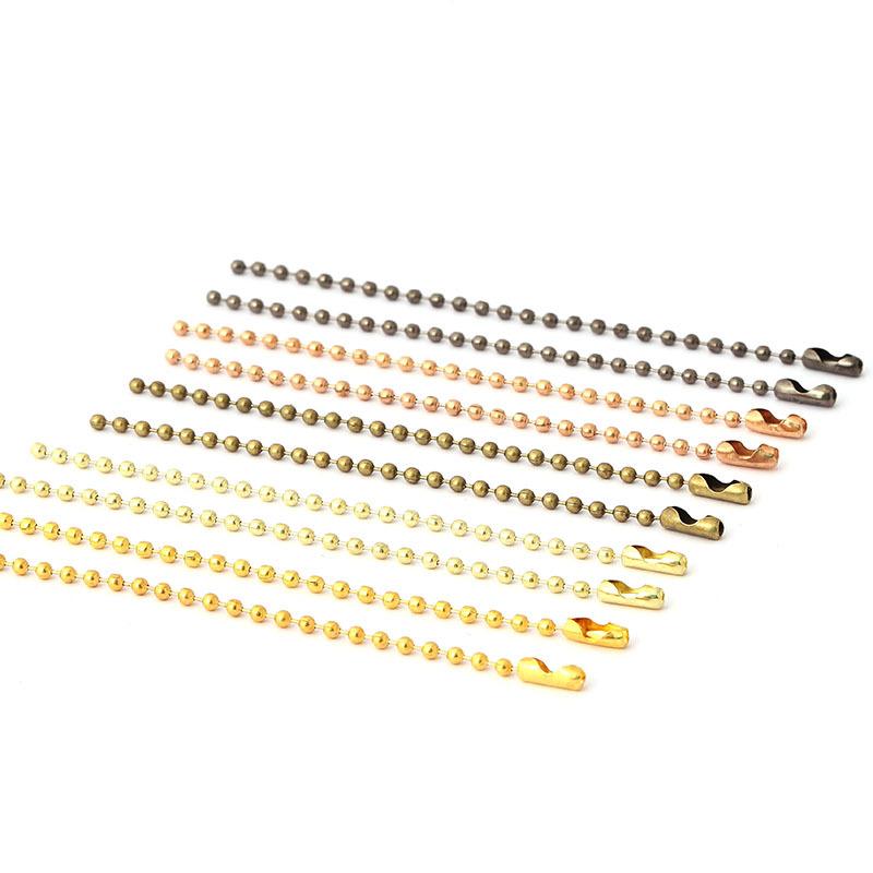 Metal Iron Copper Eco-Friendly Inspection-Passed DIY Colorful Electroplated Pendant Bead Chain 18cm жёлтый