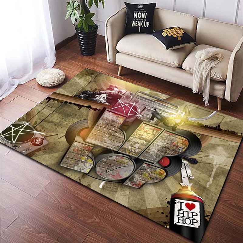 Hip-hop HD Printed  Area Large Rug ,Carpet for Living Room Bedroom Sofa Decoration, Non-slip Floor Mats Dropshipping Alfombras