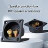 Two Binding Post Spring Cup Terminals Box For Professional Subwoofer Speaker System DIY Installation