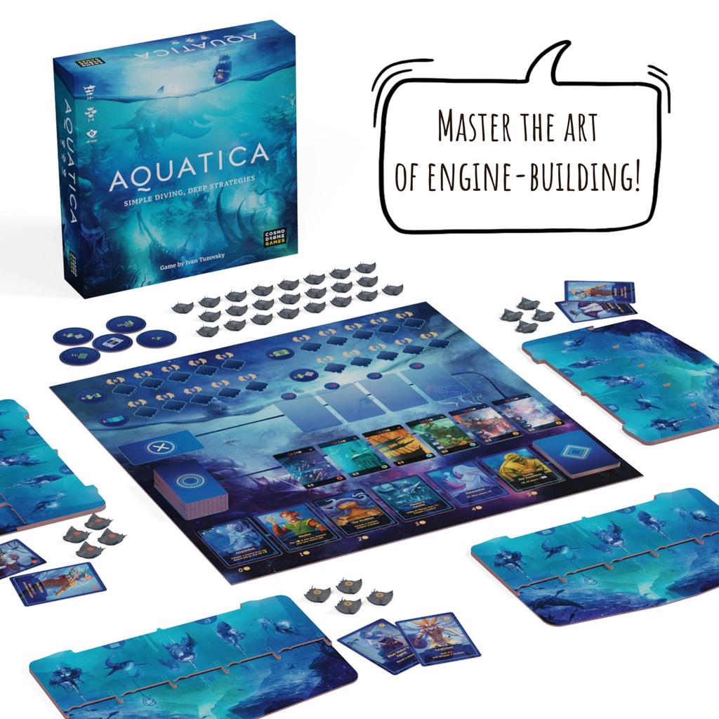 Aquatica | Board Game | Strategy Game for Teens and Adults | Family Game Night | Entertainment | Ages 14+ | 1-4 Players | 60 Minute Playtime