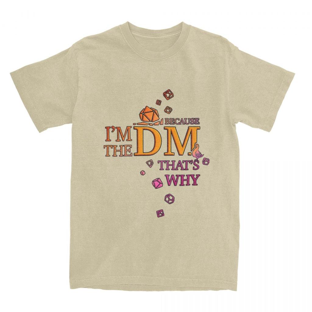 DM Dice Master Guide DnD Merch Shirt for Unisex Women Dungeon Dragon Game Amazing Cotton Printed Tee