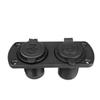 Car Motorcycle 12V-24V Power Supply Adapter Dual USB Charger Socket Panel Plate Mount Outlet