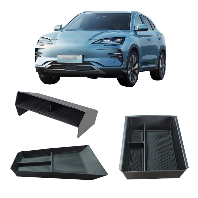 Center Console Organizer Tray Space Saving Non-Shaking Armrest Storage Box for Song PLUS 23-25 Auto Accessory