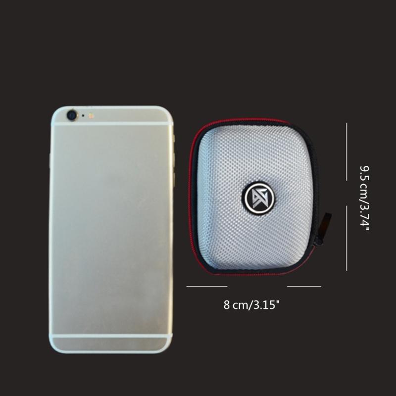 Small Earbuds Bag Lightweight Headphone Storage Bag Headset Carrying Pouch  Portable Pouch with Inner Mesh Pocket