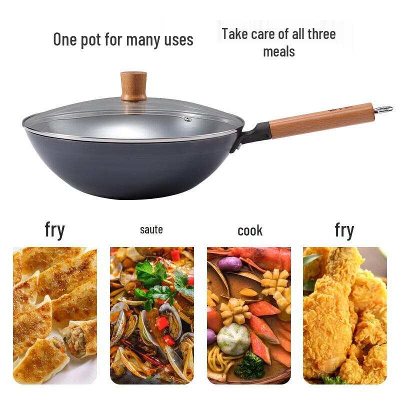 Zhang Xiaoquan 30cm Fine Iron Non-Coated Wok