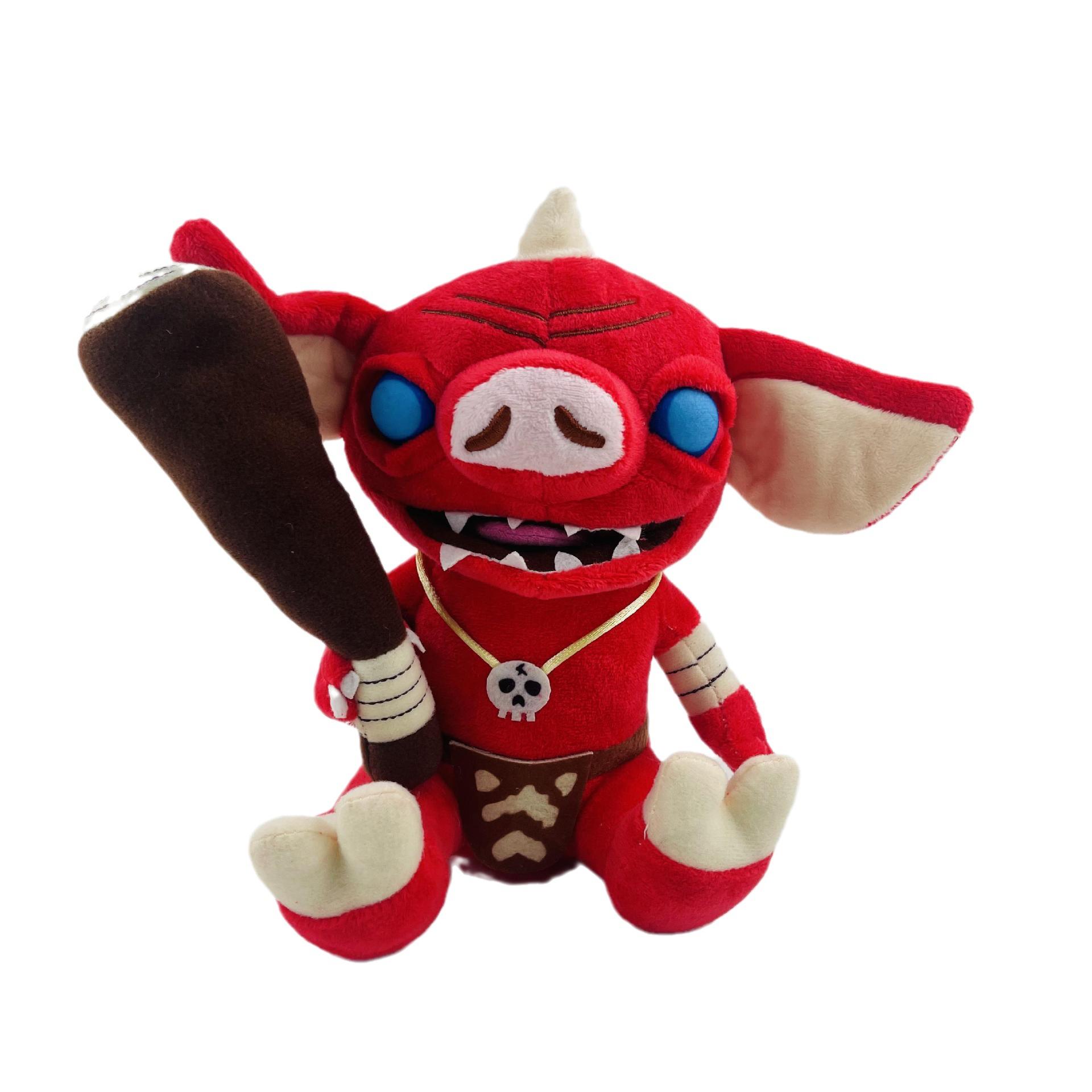 New Doll 27cm The Legend of Zelda Game Breath of The Wild Link Pokobrin Hailar Man Red Pig Plush Doll 21cm