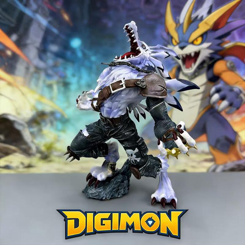 Activating Toys 20Cm/7.87In Anime Digimon Adventure Figure Garurumon Action Figures Pvc Pvc Statue Collectible Model Toys Gifts