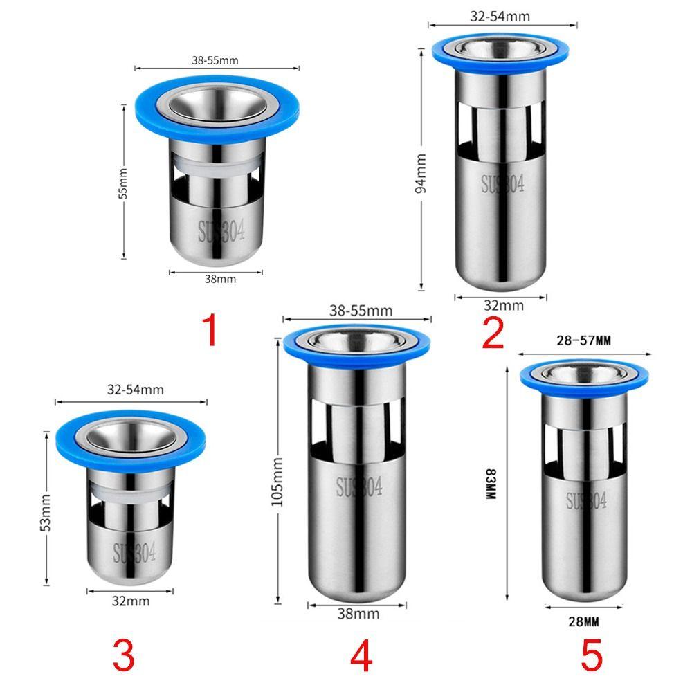 U-type Floor Drain Core Stainless Steel Bathroom Sewer Drain Sealed Floor Drain  Sewer Drain