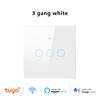 WiFi RF433 Smart Wall Switch Tuya App Remote Control 1/2/3/4 Gang Glass Panel Touch Light Switch No Neutral Wire Voice Control Alexa Google