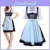 Elegante Conjunto de Vestido Dirndl Floral Tradicional Feminino Para Celebrações da Oktoberfest
