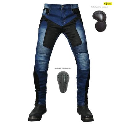 LOONG+BIKER+Blanc de motocicletă pentru bărbați+Pantaloni de motocicletă respirabili din plasă+Pantaloni de ciclism anti-cădere în aer liber