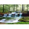 Waterfall Stream Wall Mural 3d Forest Landscape Wallpaper Removable Large Photo Sticker Background Wall Decor For Living Room Bedroom Wallpaper