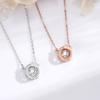 Smart Necklace Female Creative Korean Version of Fashion Beating Heart Crown Pendant Item Jewelry