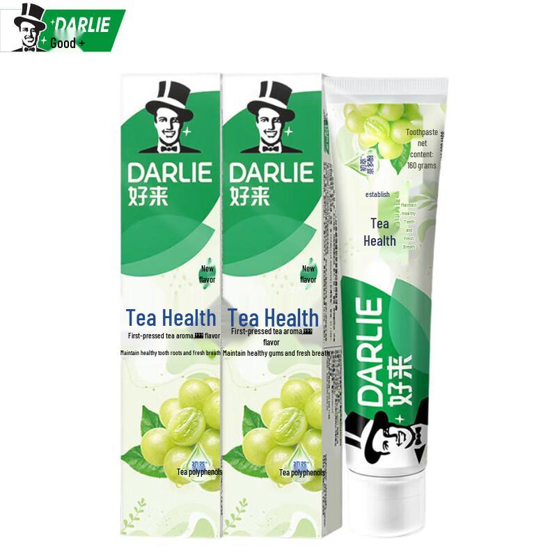 Darlie Tea Care Fluoride Toothpaste, Green Grape Flavor