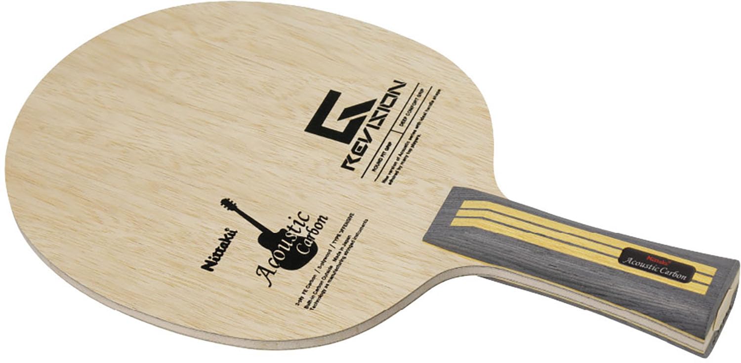 Nittaku Table Tennis Shake Acoustic NC0495 Racket, Carbon, G-REVISION FL,