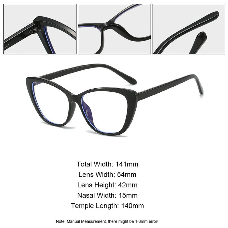 Fashion Gradient Cat Eye Frame Reading Glasses Unisex Trendy Style Presbyopic Spectacles Frames With Diopters 0 +1.0+1.5+2.0+2.5