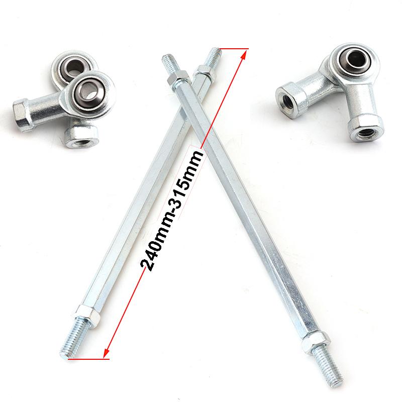 1 Paar 240/250/260/270/280/300/315mm 8mm Spurstangen-Kit Kugelgelenk Für 49cc Elektrisches Mini Kinder ATV Go-Kart Buggy Quad Bike