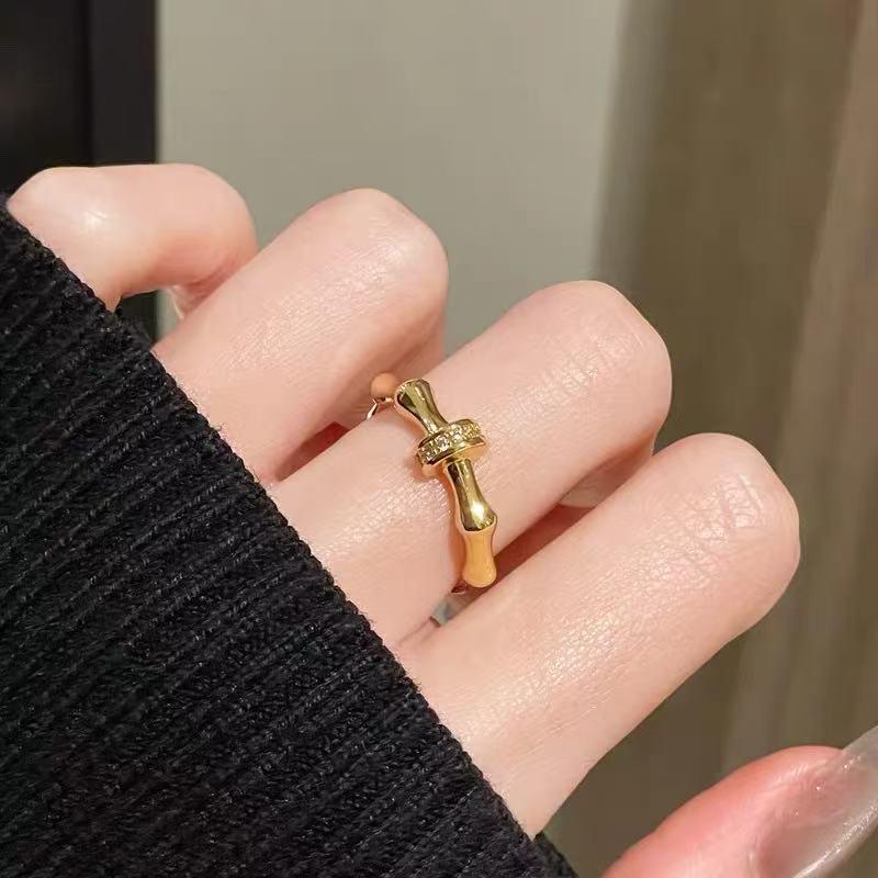 Korean Style Irregular 925 Sterling Silver Women's Versatile Ring, Non-Fading Niche Ins Design